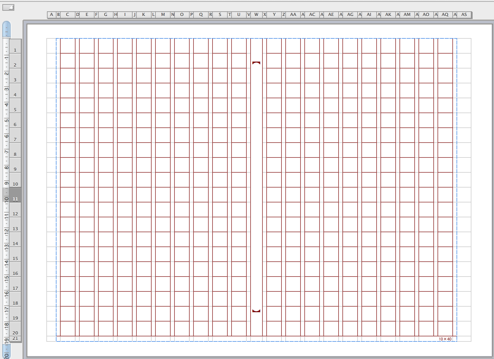 Excel（エクセル）原稿用紙 茶色